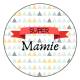 Super Mamie - Badge + Carte Annonce Grossesse