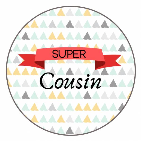 Super Cousin - Badge + Carte Annonce Grossesse