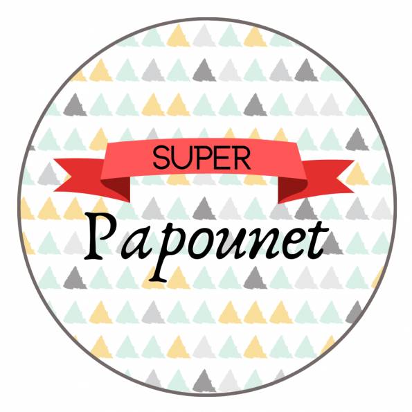 Super Papounet - Badge + Carte Joyeux Anniversaire