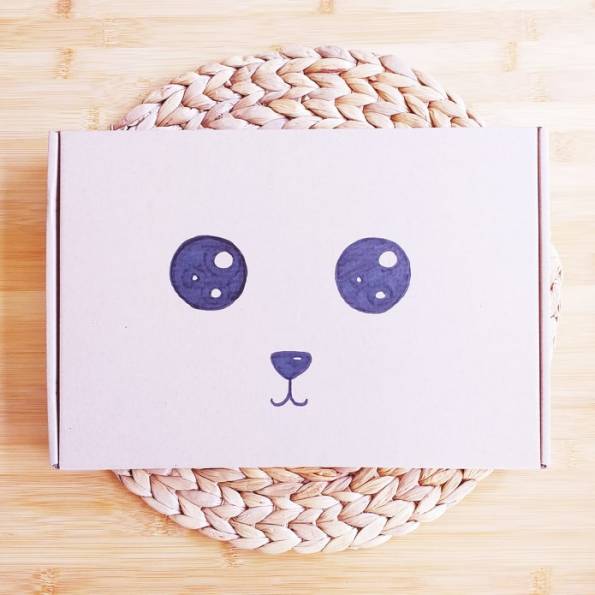 BOX Naissance Mixte - Panda Blanc, Gris et Noir
