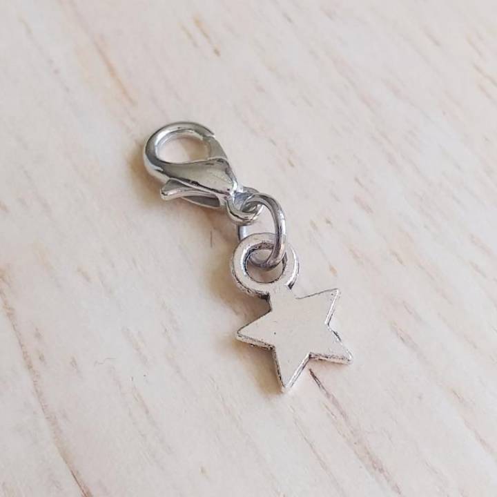 Mousqueton charms mini étoile - thème nature