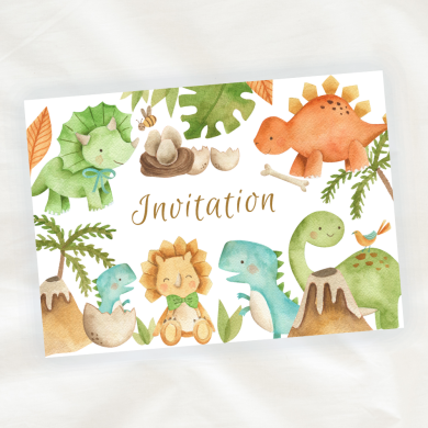 invitation-dinosaure