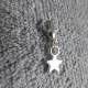 Mousqueton charms mini étoile - thème nature